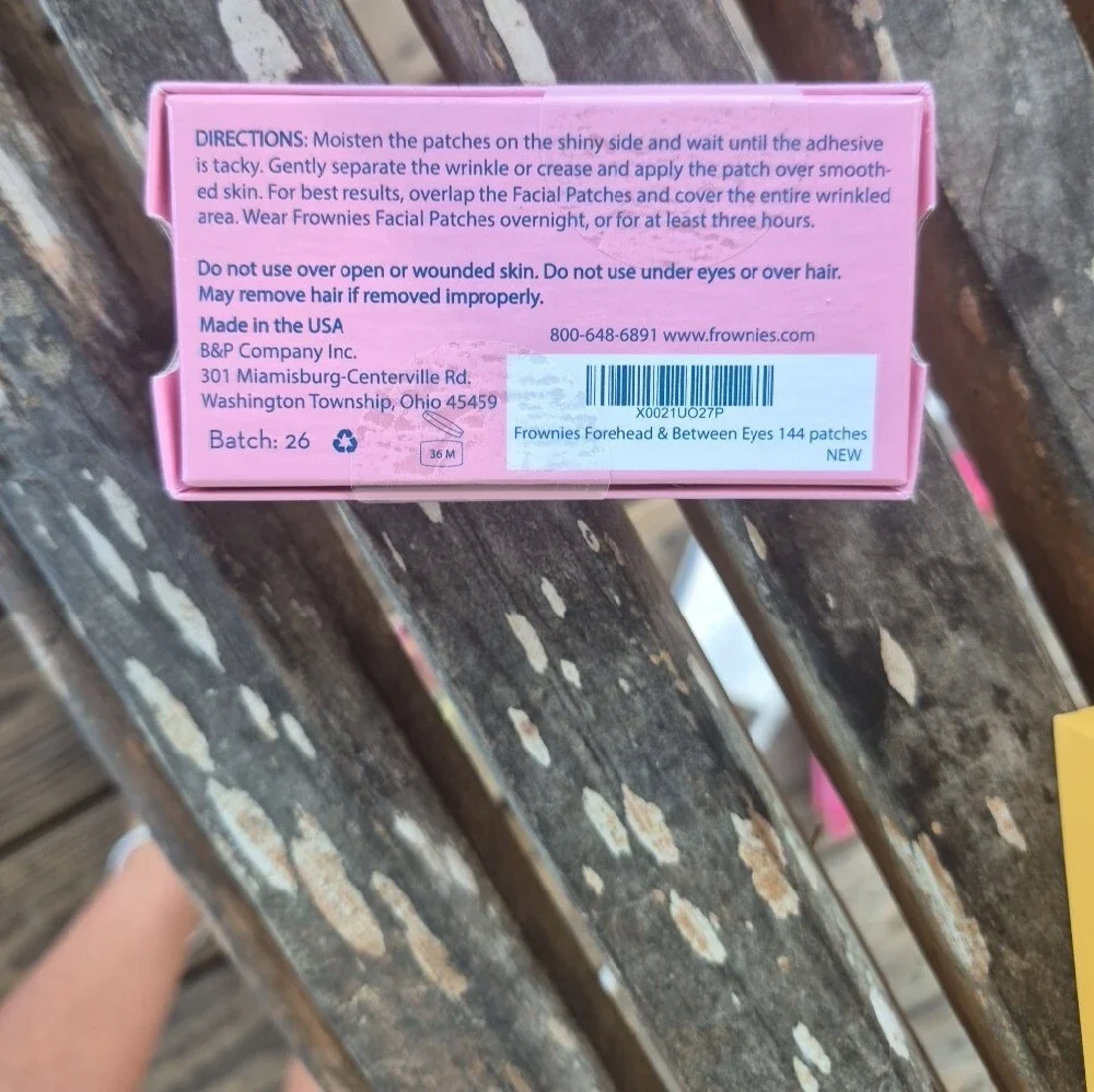 Frownies Pink Facial Patches Nwt